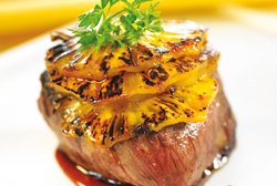 Solomillo de cerdo con piña