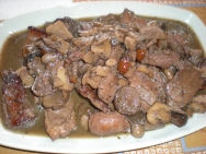 Solomillo de cerdo con setas