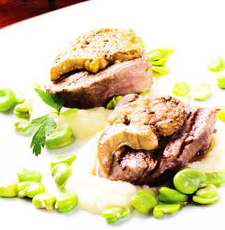 Solomillo de ternera con foie