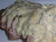 Solomillo en salsa a la pimienta verde