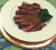 Solomllo de ternera con salsa de oporto