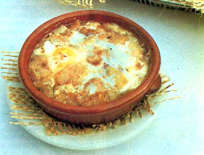 Sopa con costra