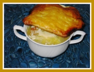 Sopa de cebolla con costra