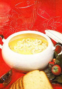Sopa de gambas a la crema