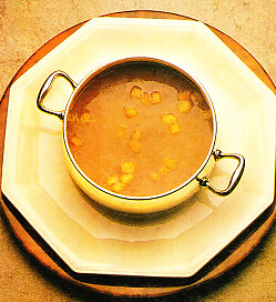 Sopa de higadillos