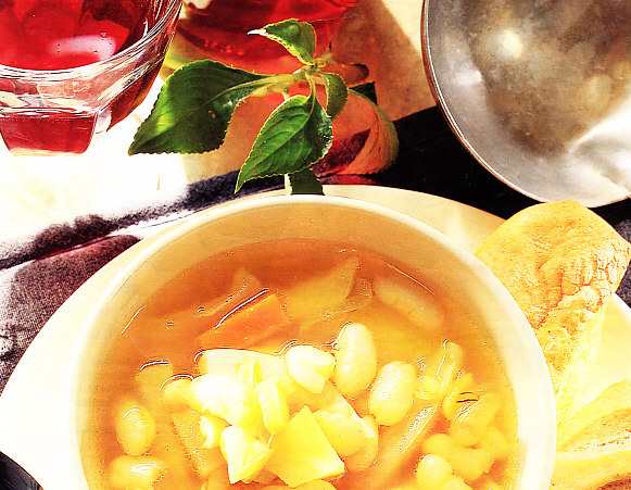 Sopa de judías blancas