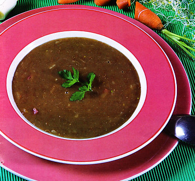 Sopa de lentejas