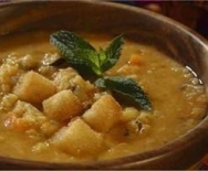 Sopa de lentejas amarillas