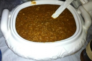 Sopa de lentejas picante
