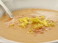 Sopa de manzana y patata