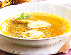 Sopa de pan y ajo