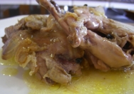 Sopa de perdiz con jamon