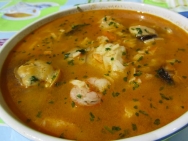 Sopa de pescado con tropezones