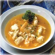 Sopa de pescado de río