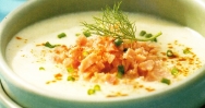 Sopa fría de hinojo y jamón
