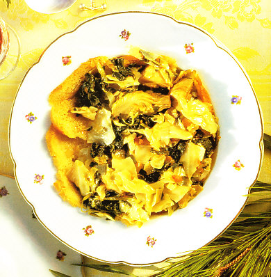 Sopas mallorquinas de verduras