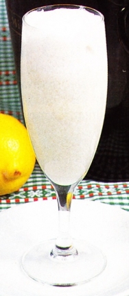 Sorbete de cava al limón