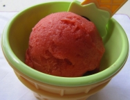 Sorbete de fresas