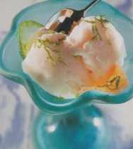 Sorbete de pomelo rosa