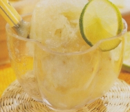 Sorbete de uvas blancas al limón verde