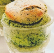 Soufflé de espinacas y jamón York