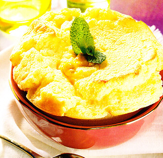 Soufflé de delicia tropical