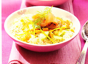 Tabulé con salmón
