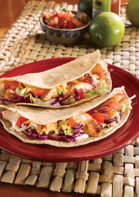 Tacos sencillos de pescado