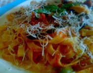 Tagliatelle a la puttanesca