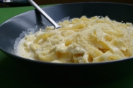 Tagliatelle a los 4 quesos