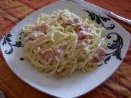 Tallarines a la carbonara