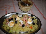 También con gambas