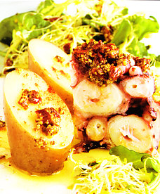 Tarrina fría de pulpo