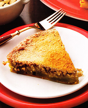 Tarta cremosa de almendras tostadas