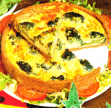 Tarta de brócoli y queso