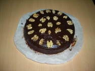 Tarta de chocolate y nueces