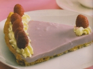 Tarta de frambuesas y queso