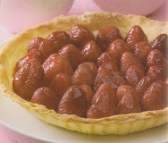 Tarta de fresones y almendras