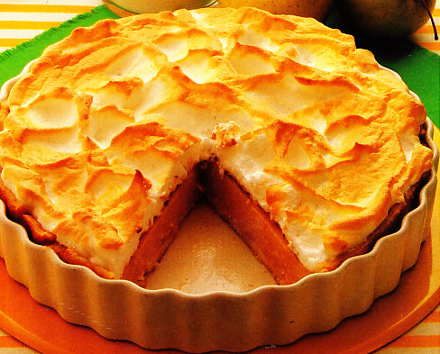 Tarta de manzanas merengada