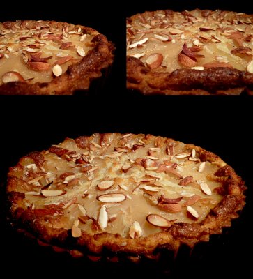 Tarta de pera y almendras