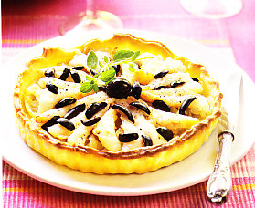 Tarta fina de langostinos