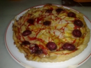 Tarta hojaldrada de frutas