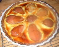 Tarta rústica de peras