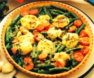 Tarta salada vegetariana