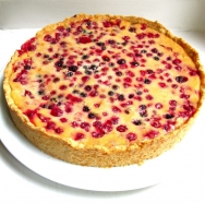 Tarta suiza de grosellas
