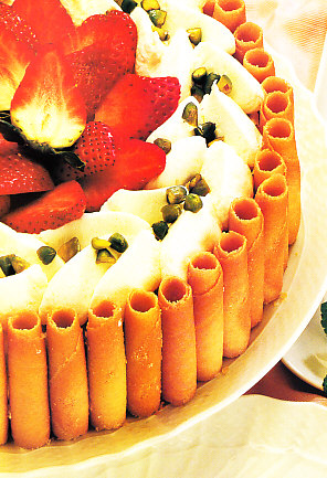 Tarta tierna a los pistachos