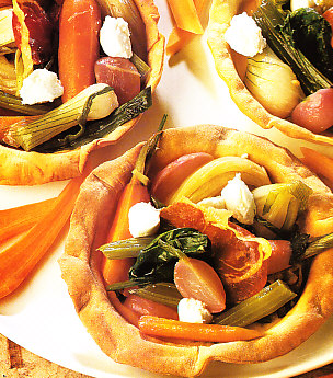 Tartaletas con verduras