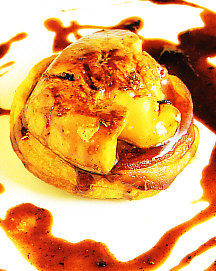 Tatin de hígado de pato y manzana
