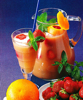 Té frío con frutas