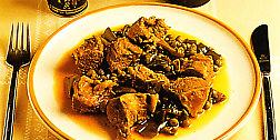 Ternera al vino con salsa de soja